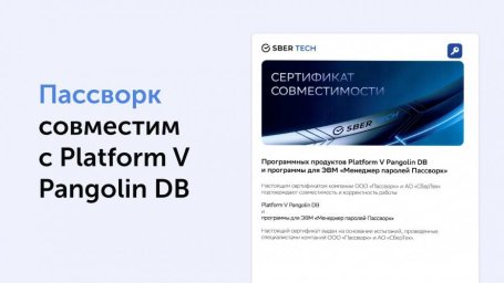 СберТех и Пассворк представили стек для защиты данных на базе Platform V Pangolin DB